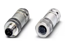 M12 connectors for PROFINET, PROFIBUS, CANbus, male / female