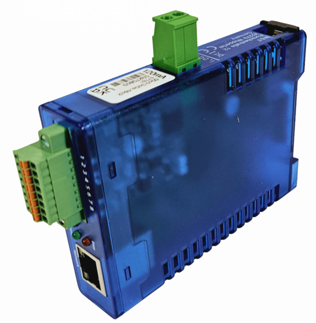 Ethernet IO remote analog inputs outputs 0-20mA: 1xAI, 1xAO, Modbus TCP, REST, MQTT, OPC UA