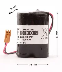 Battery BR-AGCF2P for Cutler Hammer A06B-0177-D106