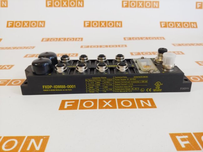 TURCK FXDP-IOM88-0001 Fieldbus I/O module PROFIBUS-DP, 8xDI 8xDO (ID: 6825404)