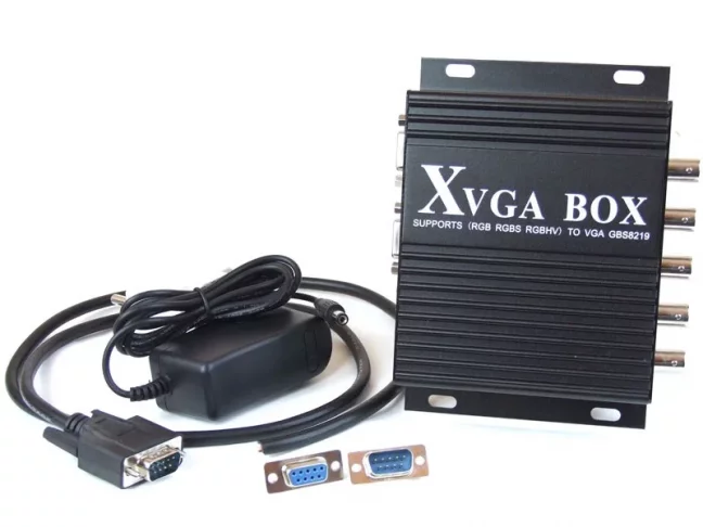 Video konvertor RGB, RGB Sync on green, CGA, EGA, MDA, TTL - VGA, FOXON