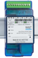 Ethernet IO vzdálené digitální vstupy výstupy 24V: 4xDI, 4xDO, Modbus TCP, REST, MQTT, OPC UA