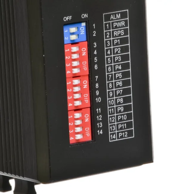 IMS-G1204-T industrial switch, DIN rail, 8x100/1000M RJ45 + 4x1000M SFP