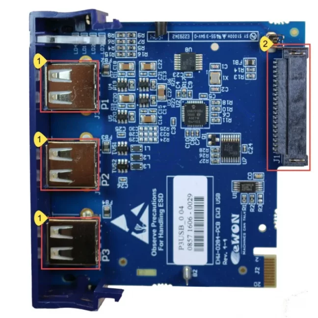FLB3601 – 3× USB Ports, Card Type B
