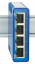 Industrial switch unmanageable 4x100/1000 Mbit/s