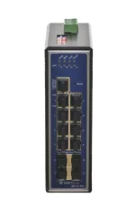 IMS-G1204-T industrial switch, DIN rail, 8x100/1000M RJ45 + 4x1000M SFP