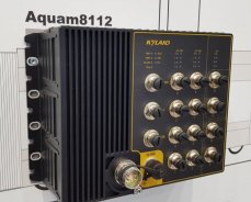 Aquam 8612/8112 industrial switch with 12xM12 PoE ports, EN50155, IP65