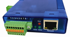 Ethernet IO remote analog inputs outputs 0-20mA: 1xAI, 1xAO, Modbus TCP, REST, MQTT, OPC UA